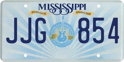 MS license plate JJG854