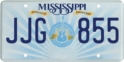 MS license plate JJG855
