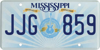 MS license plate JJG859