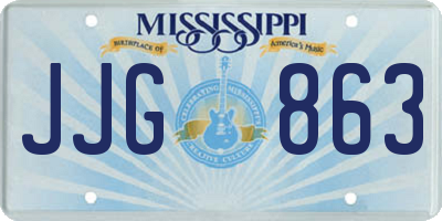 MS license plate JJG863