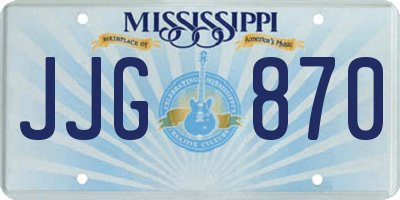 MS license plate JJG870