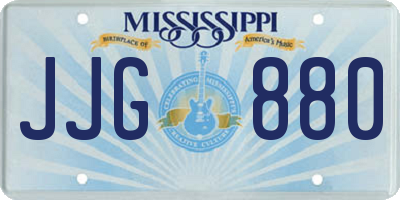 MS license plate JJG880