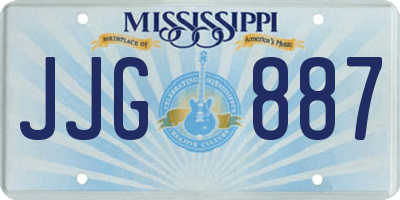 MS license plate JJG887