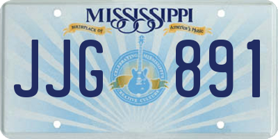 MS license plate JJG891