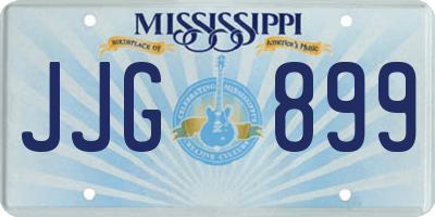 MS license plate JJG899