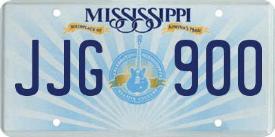 MS license plate JJG900