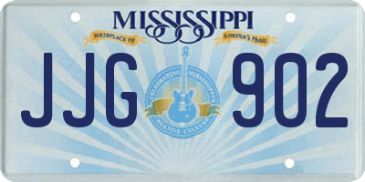 MS license plate JJG902
