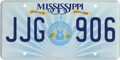 MS license plate JJG906