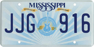 MS license plate JJG916