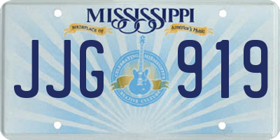 MS license plate JJG919