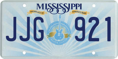 MS license plate JJG921