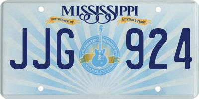 MS license plate JJG924