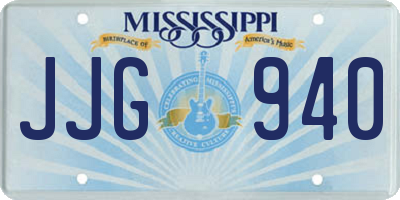 MS license plate JJG940