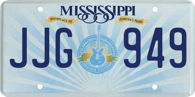 MS license plate JJG949