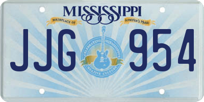 MS license plate JJG954