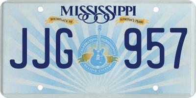 MS license plate JJG957