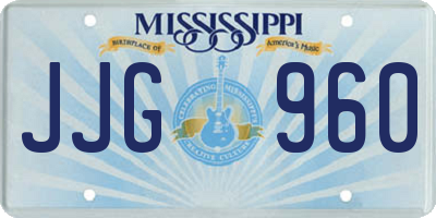 MS license plate JJG960