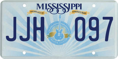MS license plate JJH097