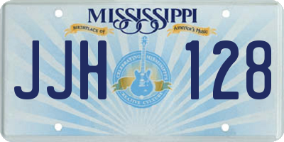 MS license plate JJH128