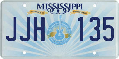 MS license plate JJH135