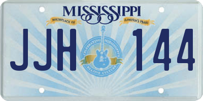 MS license plate JJH144