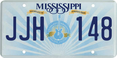 MS license plate JJH148