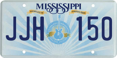 MS license plate JJH150