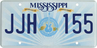 MS license plate JJH155