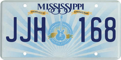MS license plate JJH168