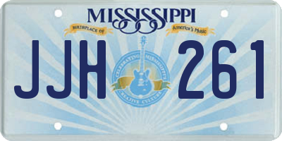 MS license plate JJH261