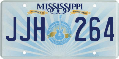 MS license plate JJH264