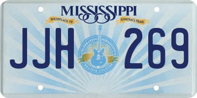 MS license plate JJH269