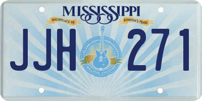 MS license plate JJH271
