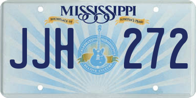 MS license plate JJH272