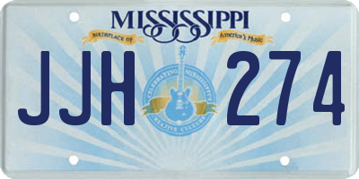 MS license plate JJH274