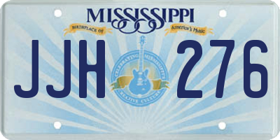 MS license plate JJH276
