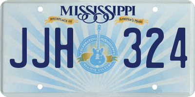 MS license plate JJH324