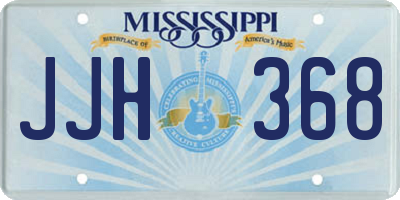 MS license plate JJH368