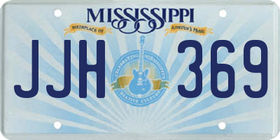 MS license plate JJH369