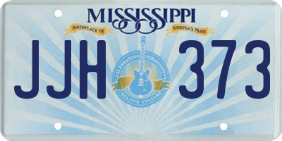 MS license plate JJH373