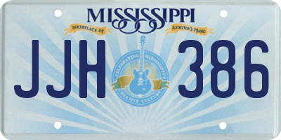 MS license plate JJH386
