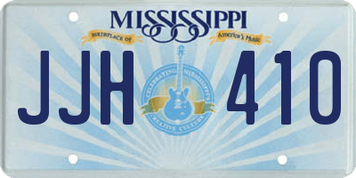 MS license plate JJH410