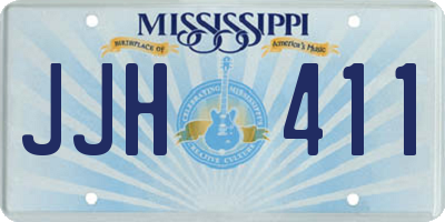 MS license plate JJH411
