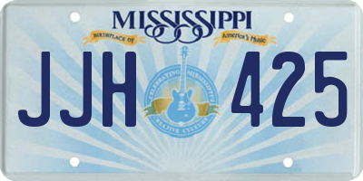MS license plate JJH425