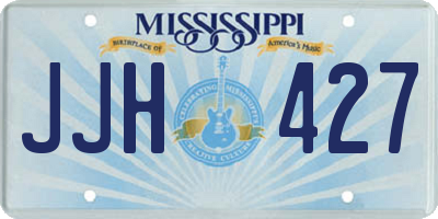 MS license plate JJH427