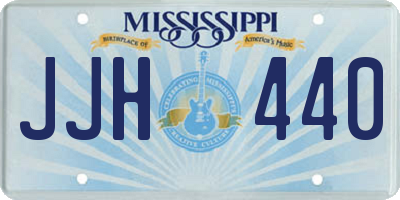 MS license plate JJH440