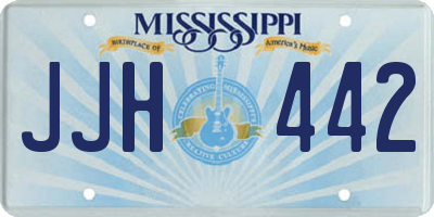 MS license plate JJH442