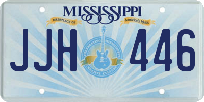 MS license plate JJH446