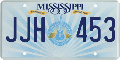 MS license plate JJH453