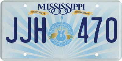 MS license plate JJH470